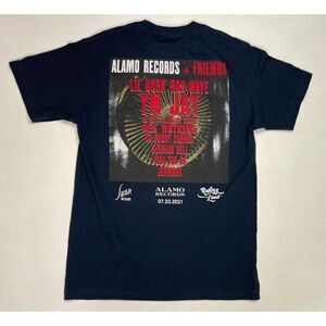 Alamo Records Miami Florida Graphic T-shirt Men Medium Black Short Sleeve Music